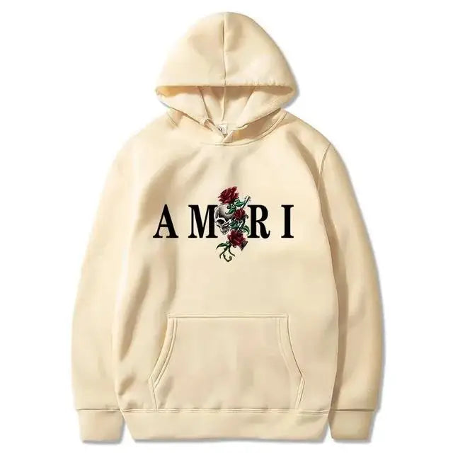 Sudadera con Capucha Hombre — Estilo Harajuku, Manga Larga Casual