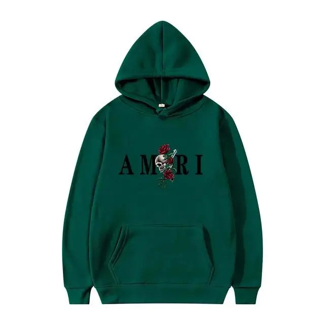 Sudadera con Capucha Hombre — Estilo Harajuku, Manga Larga Casual