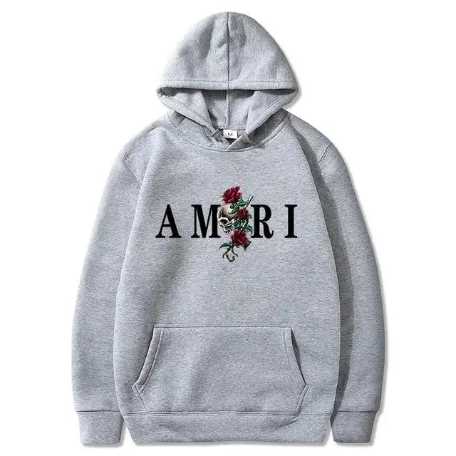 Sudadera con Capucha Hombre — Estilo Harajuku, Manga Larga Casual